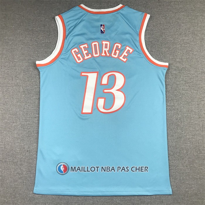 Maillot Los Angeles Clippers Paul George NO 13 Ville 2021-22 Bleu